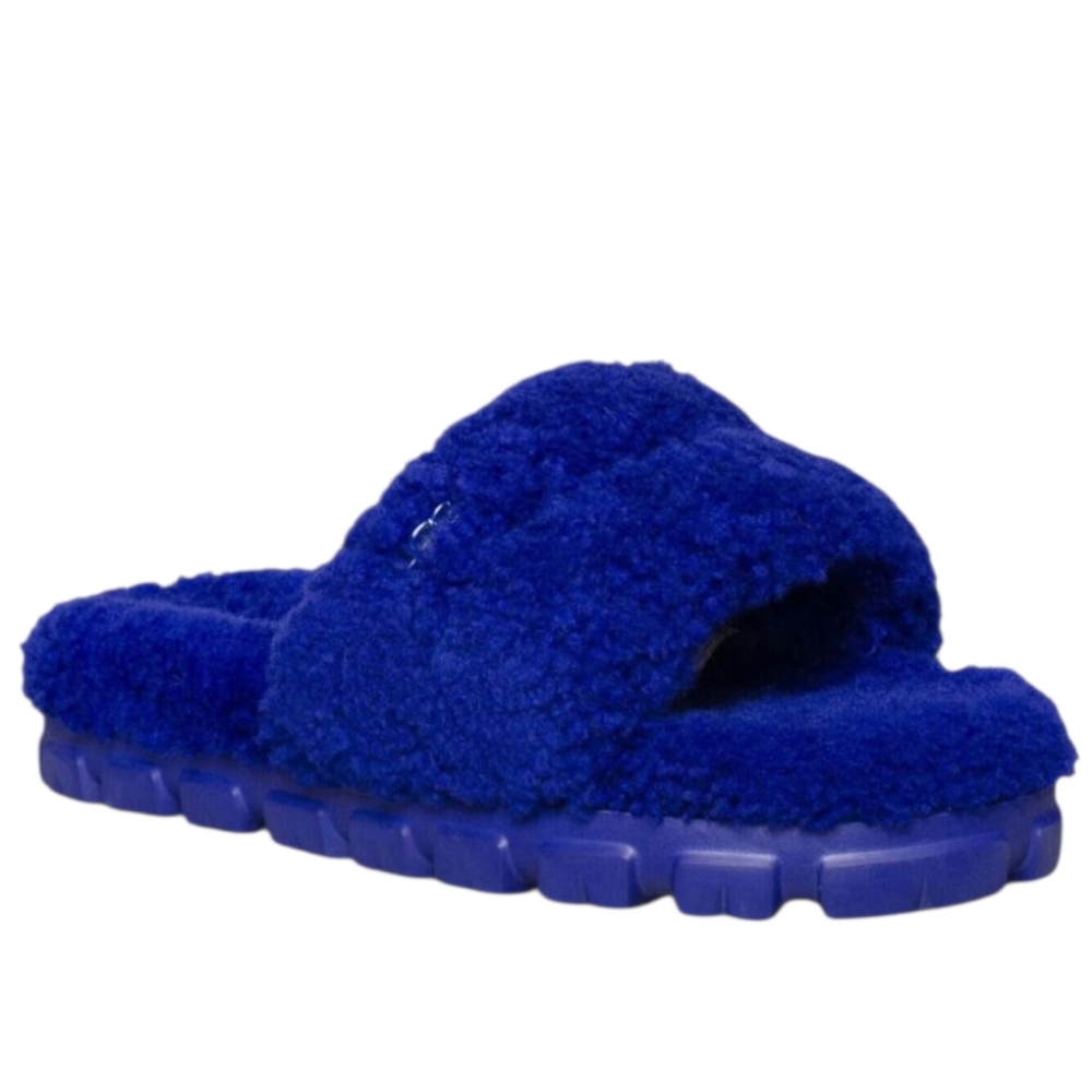 UGG Australia Cobalt Blue Shearling Cozetta Slides WOMEN SIZE 9 - Picture 3 of 15